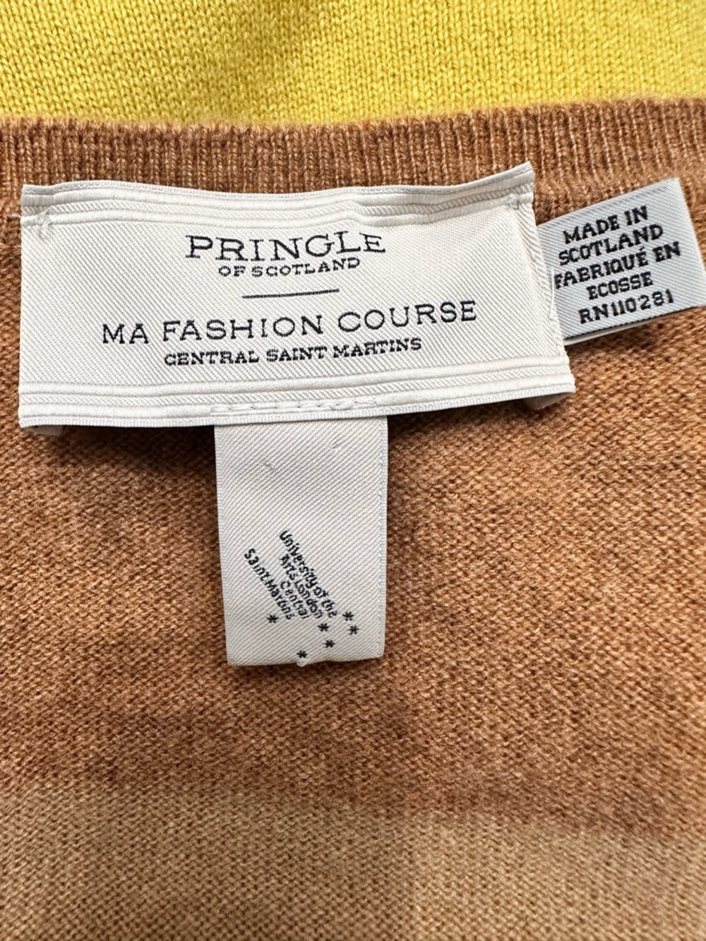 Pringle of Scotland X CSM Fashion Course Collab Cashmere Cardigan SZ S Luxury - Picture 2 of 7